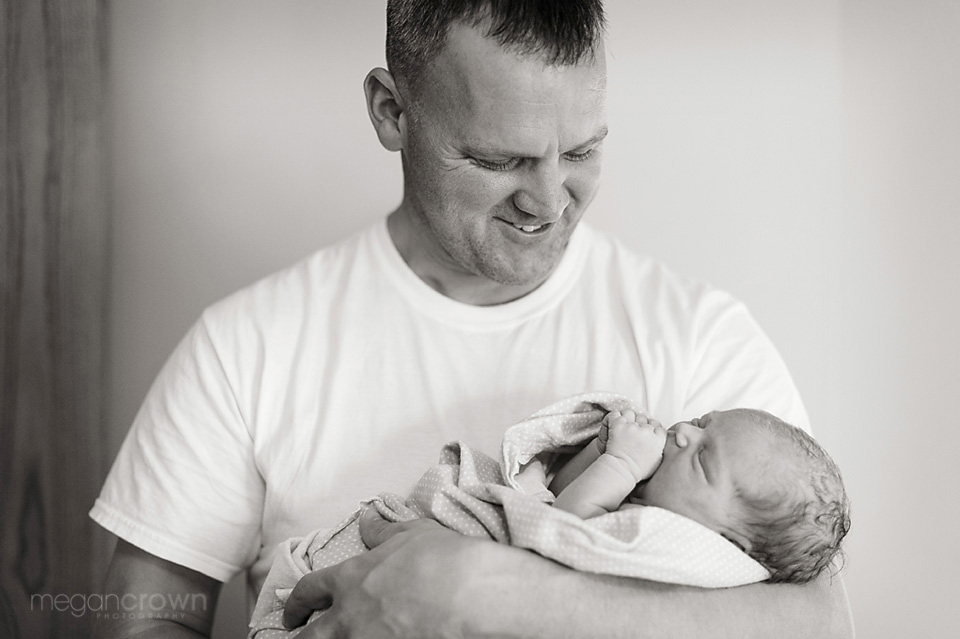 fathers and babies by Twin Cities birth Photographer Megan Crown